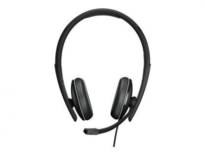 EPOS ADAPT 165T USB II - ADAPT 100 Series - headset - on-ear - wired - 3.5 mm jack, USB-A - black - Certified for Microsoft Teams, Optimised for UC