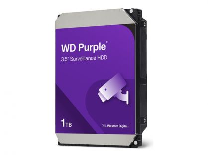 WD Purple WD10PURZ - Hard drive - 1 TB - internal - 3.5" - SATA 6Gb/s - 5400 rpm - buffer: 64 MB