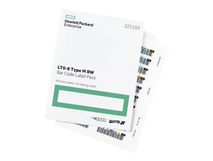 HPE LTO-8 ULTRIUM RW BAR CODE LABEL PACK