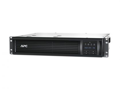 APC Smart-UPS 750VA LCD RM - UPS (rack-mountable) - AC 230 V - 500 Watt - 750 VA - Ethernet, RS-232, USB - output connectors: 4 - 2U - black - with APC UPS Network Management Card - for P/N: AR4018SPX432, AR4024SP, AR4024SPX429, AR4024SPX431, AR4024SPX432