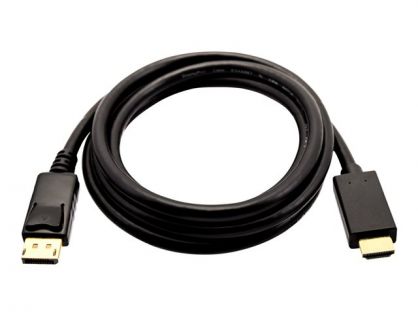 DP TO HDMI CABLE 2M 6FT BLACK DP TO HDMI CABLE 21.6GBPS 4K UH