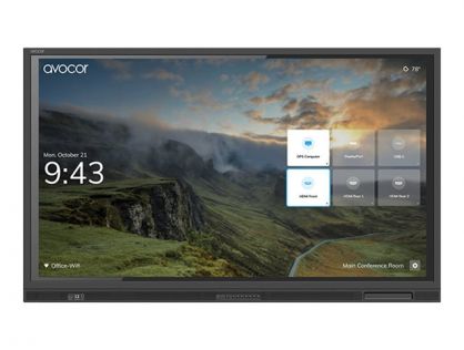 Avocor AVE-5540 - 55" Diagonal Class E Series LED-backlit LCD display - interactive - with touchscreen (multi touch) - 4K UHD (2160p) 3840 x 2160 - direct-lit LED