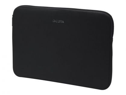 DICOTA PerfectSkin Laptop Sleeve 15.6" Black. The slipcase/skin protects your notebook perfectly from scratches and small damages. Zipper is equipped with a special surface in the inside to avoid scratches on the notebook. Robust, especially elastic neopr