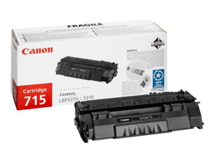 Canon 715 - 1975B002 - 1 x Black - Toner Cartridge - For iSENSYS LBP3310,LBP3370