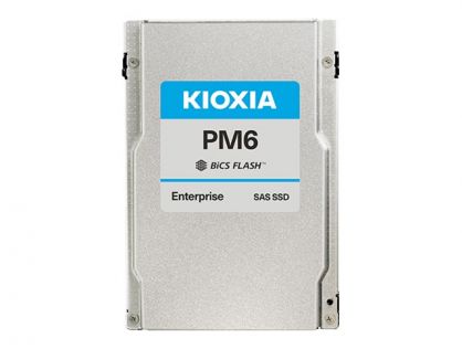 KIOXIA PM6-R Series KPM6VRUG15T3 - SSD - Enterprise, Read Intensive - encrypted - 1536 GB - internal - 2.5" - SAS 24Gb/s - Self-Encrypting Drive (SED)