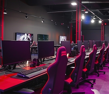 An Esports gaming room